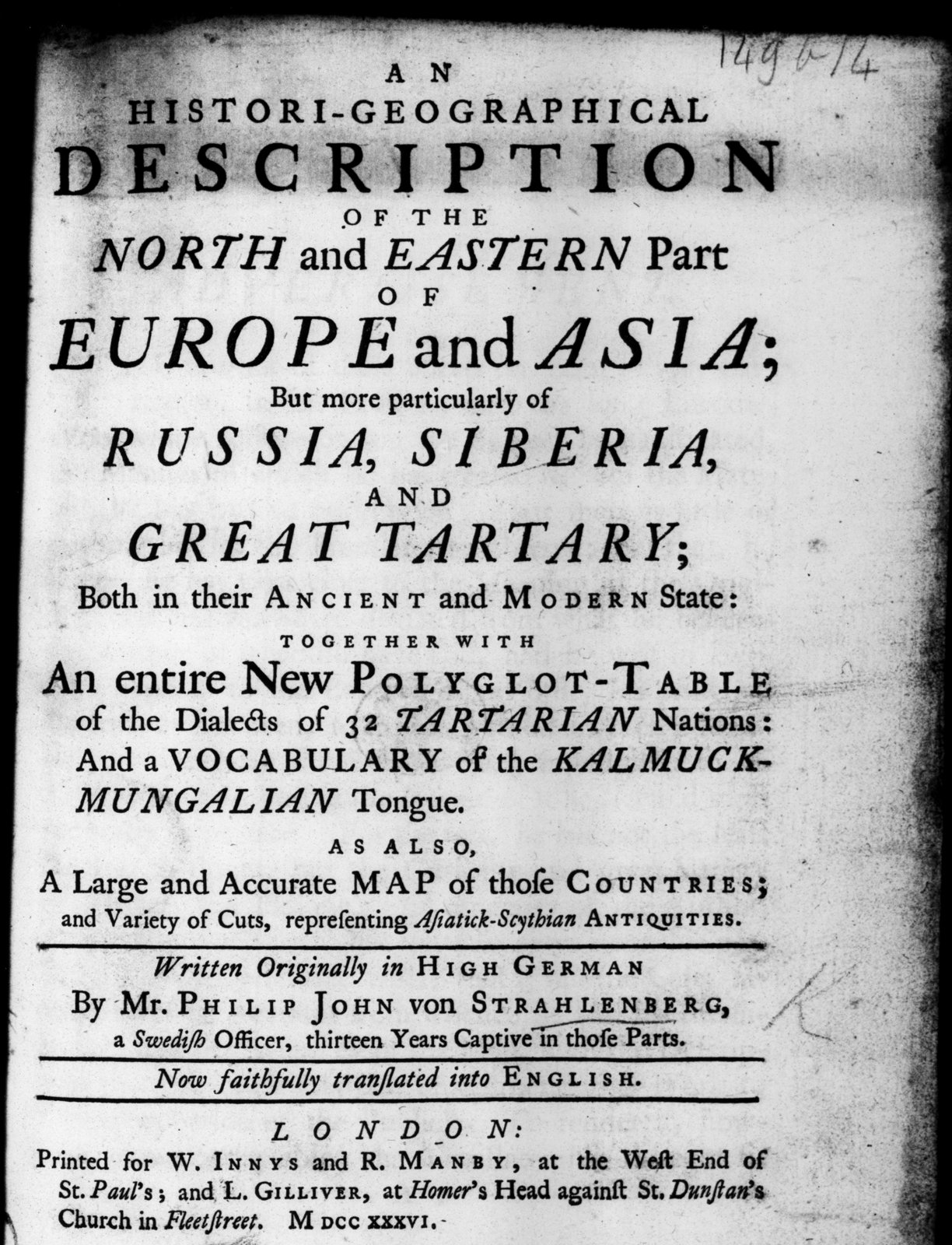 An Histori-Geographical Description of the North and Eastern Part of Europe and Asia: "Koræiki"