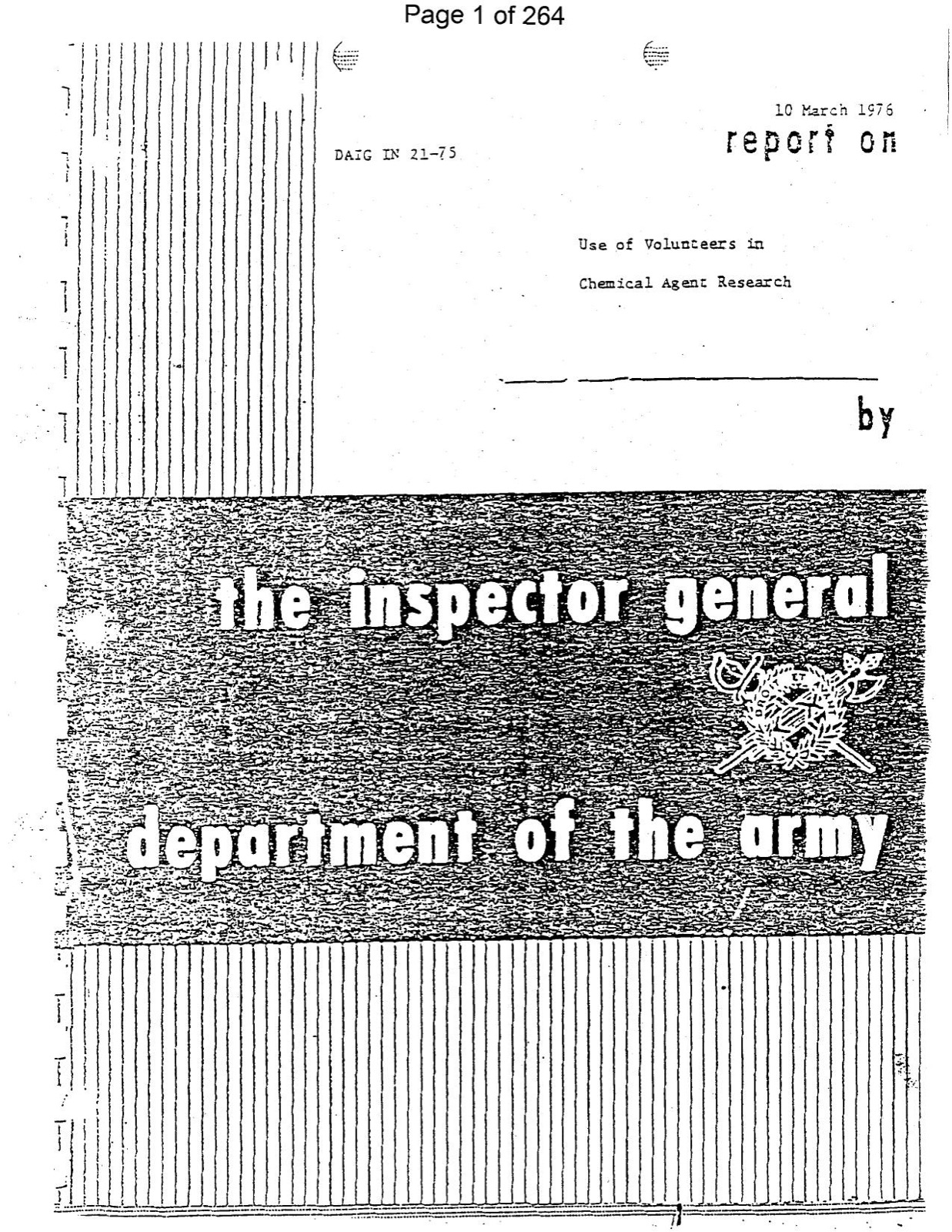 Use of Volunteers in Chemical Agent Research