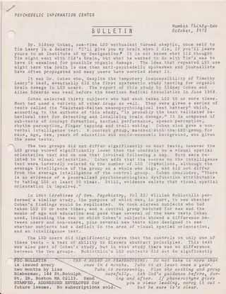 Psychedelic Information Bulletin